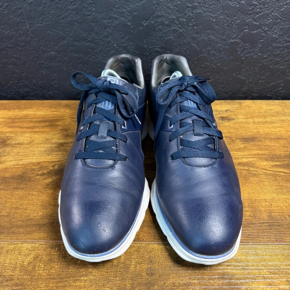 FootJoy Pro SL 53812 Navy Leather Spikeless Golf Shoes Mens 11M